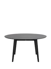 Actona Black Roxby 4 Seater Round Dining Table - Image 6 of 6