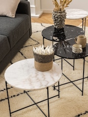 Actona White Medium Avila Side Table - Image 1 of 6