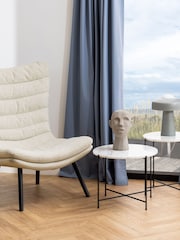 Actona White Medium Avila Side Table - Image 3 of 6