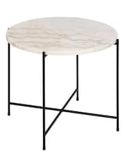 Actona White Medium Avila Side Table - Image 5 of 6