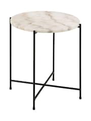 Actona White Small Avila Side Table - Image 4 of 6