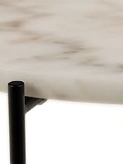 Actona White Small Avila Side Table - Image 6 of 6