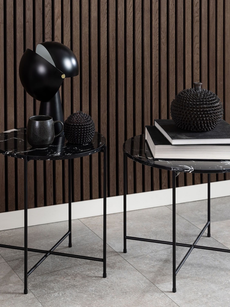 Actona Black Medium Avila Side Table - Image 1 of 6