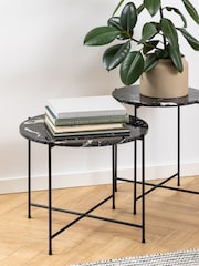 Actona Black Medium Avila Side Table - Image 4 of 6