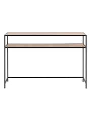 Actona Oak Seaford Metal Console Table - Image 4 of 6