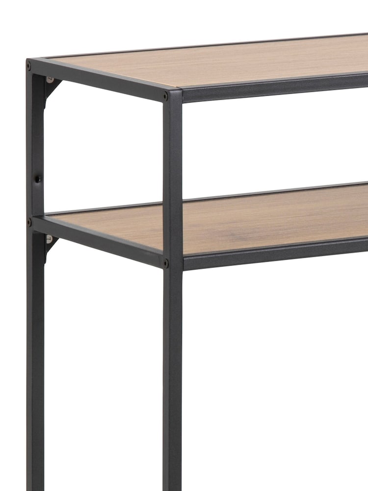 Actona Oak Seaford Metal Console Table - Image 6 of 6