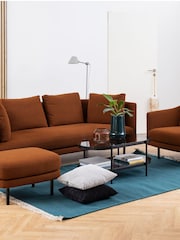 Actona Black Bayonne Oval Coffee Table Top - Image 1 of 5