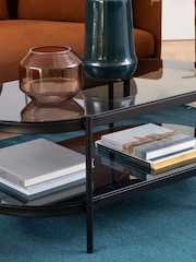 Actona Black Bayonne Oval Coffee Table Top - Image 2 of 5