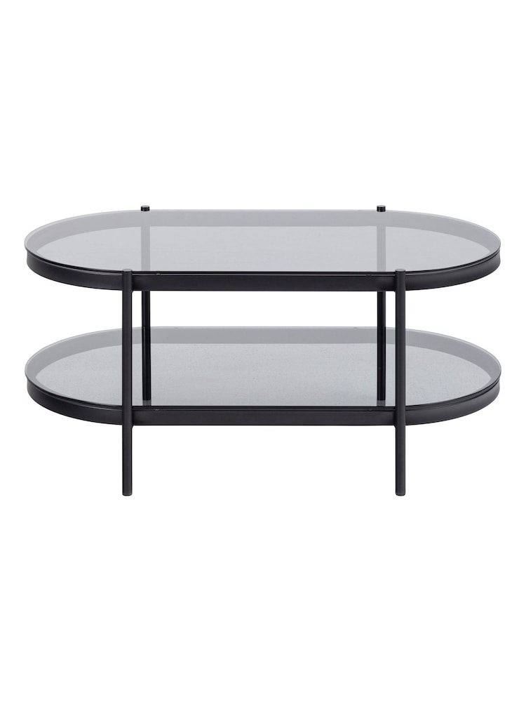 Actona Black Bayonne Oval Coffee Table Top - Image 5 of 5