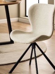 Actona Cream Batilda Swivel Dining Chair Set of 2 - Image 2 of 6