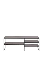 Actona Black Seaford Metal Open TV Unit - Image 4 of 6