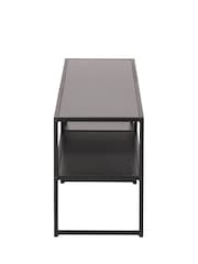 Actona Black Seaford Metal Open TV Unit - Image 5 of 6