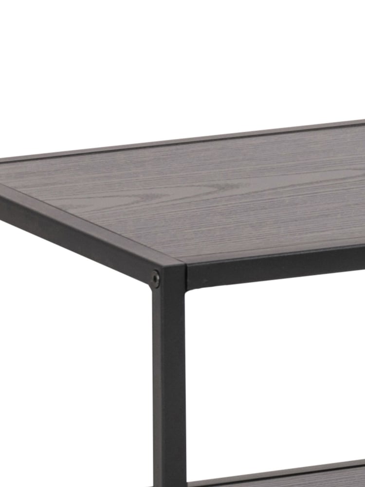 Actona Black Seaford Metal Open TV Unit - Image 6 of 6