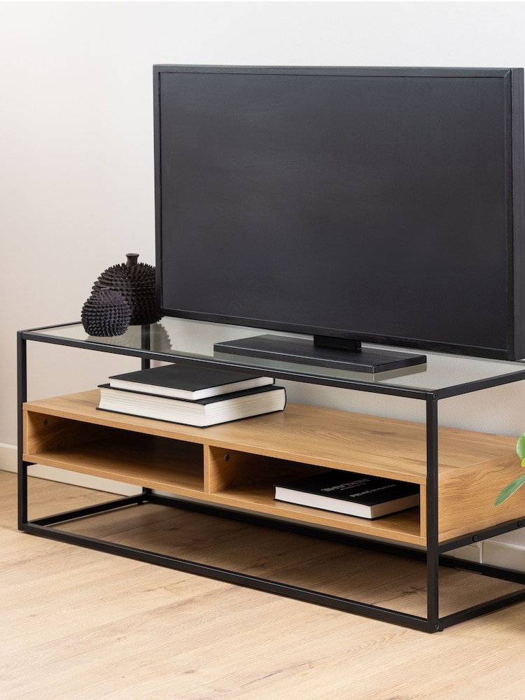 Actona Black Oak Randolf TV Unit - Image 2 of 6