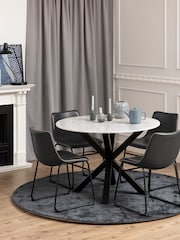 Actona Set of 2 Black I_Oregon Dining Chairs - Image 1 of 5