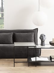 Actona Black Seaford Metal Coffee Table Set - Image 1 of 6