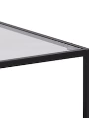 Actona Black Seaford Metal Coffee Table Set - Image 5 of 6
