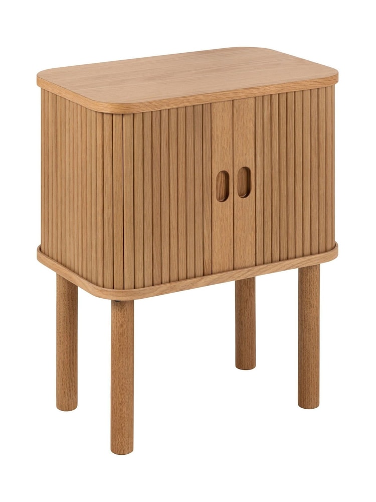Actona Oak Langley Square Bedside Table - Image 2 of 6