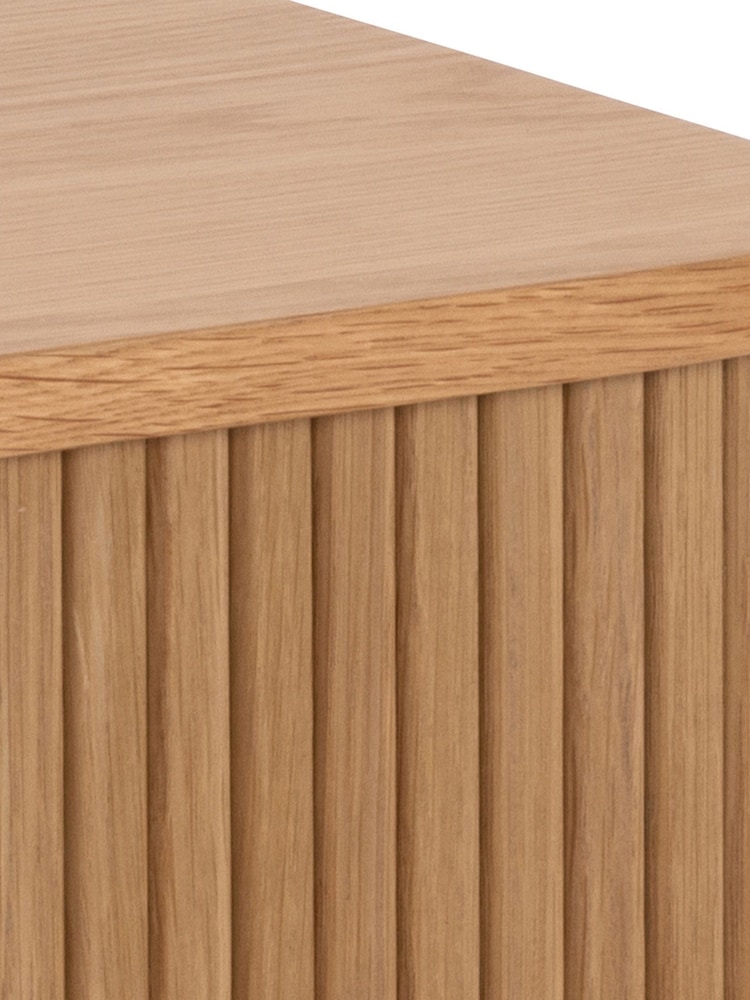 Actona Oak Langley Square Bedside Table - Image 6 of 6