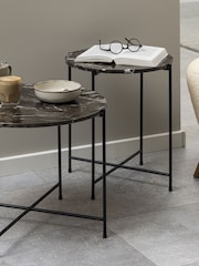 Actona Bronze Small Avila Side Table - Image 3 of 6