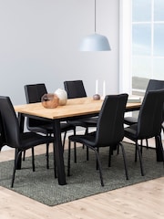 Actona Oak Brighton 4-6 Seater Dining Table - Image 1 of 6