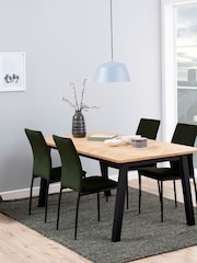 Actona Oak Brighton 4-6 Seater Dining Table - Image 2 of 6