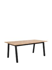 Actona Oak Brighton 4-6 Seater Dining Table - Image 3 of 6