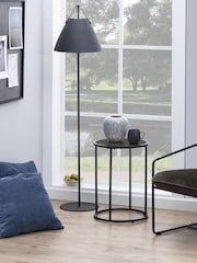 Actona Black Seaford Metal Small Round Side Table - Image 1 of 6