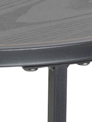 Actona Black Seaford Metal Small Round Side Table - Image 4 of 6