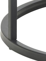 Actona Black Seaford Metal Small Round Side Table - Image 5 of 6