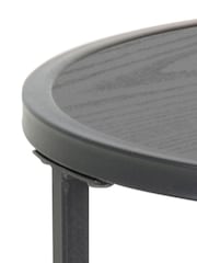 Actona Black Seaford Metal Small Round Side Table - Image 6 of 6