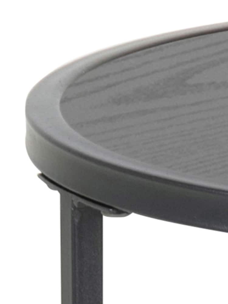 Actona Black Seaford Metal Small Round Side Table - Image 6 of 6
