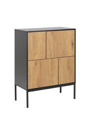 Actona Black Oak Seaford 4 Door Sideboard - Image 2 of 6