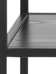 Actona Black Seaford Console Table with 2 Shelves - Image 5 of 5