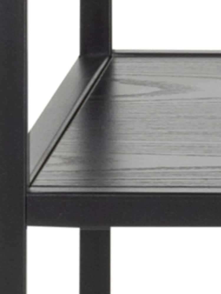 Actona Black Seaford Console Table with 2 Shelves - Image 5 of 5