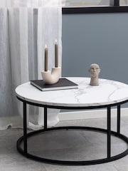 Actona White Spiro Coffee Table - Image 1 of 5