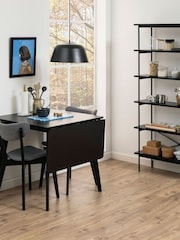 Actona Black Roxby Extending 2-4 Seater Dining Table - Image 2 of 6