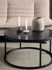 Actona Black Spiro Coffee Table - Image 2 of 6