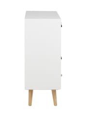 Actona White Thais Shabby Chic Multi Coloured 11 Drawer Chest - Image 4 of 6