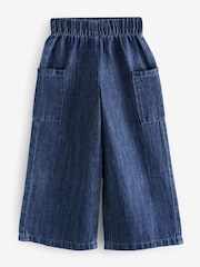 Dark Blue Wide Leg Pull On Jeans - Image 1 of 1