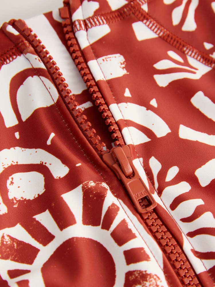 Brown Aztec Sunsafe All-In-One Swimsuit (3mths-7yrs) - Image 7 of 7