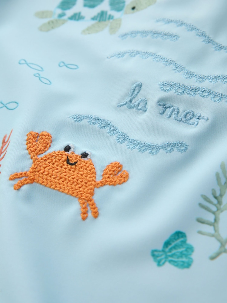 Blue Sealife Sunsafe All-In-One Swimsuit (3mths-7yrs) - Image 8 of 8 Blue Sealife Sunsafe All-In-One Swimsuit (3mths-7yrs) - Image 8 of 8