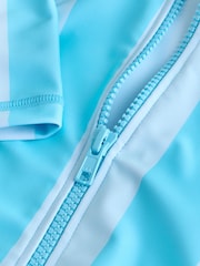 Blue Stripe Sunsafe All-In-One Swimsuit (3mths-7yrs) - Image 5 of 9