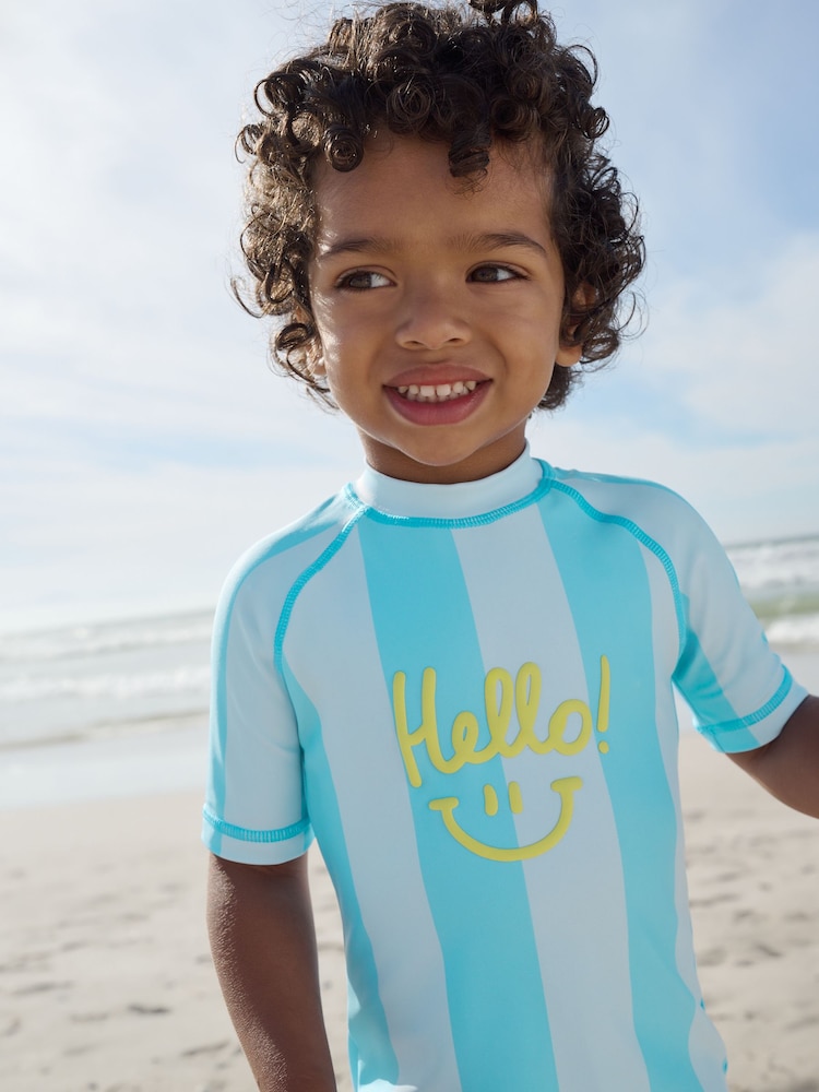 Blue Stripe Sunsafe All-In-One Swimsuit (3mths-7yrs) - Image 9 of 9 Blue Stripe Sunsafe All-In-One Swimsuit (3mths-7yrs) - Image 9 of 9