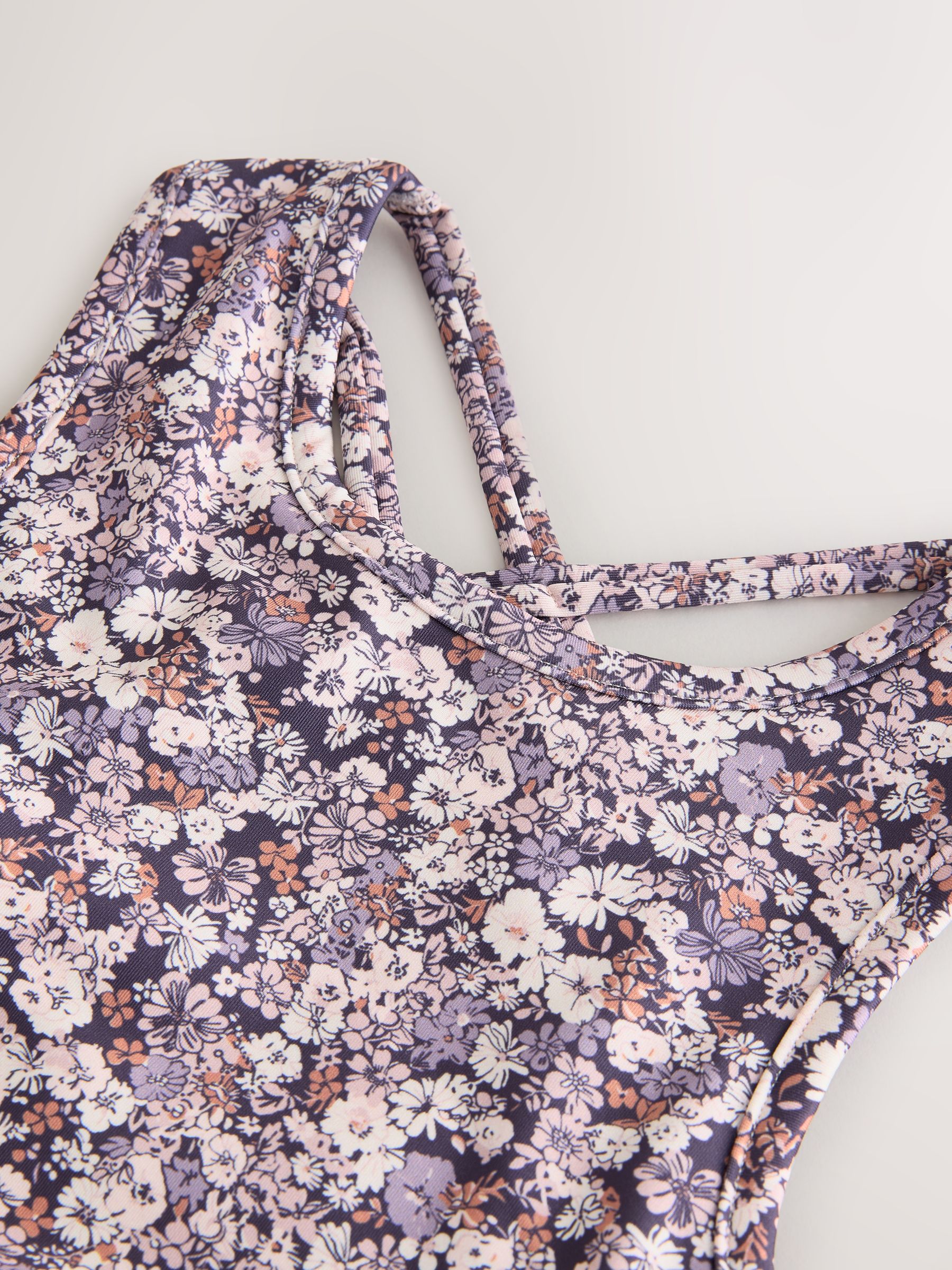 Cumpără Mov cu imprimeu floral - Crop Top sport (5-16ani) from