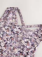 Lilac Purple Floral Sports Crop Top (5-16yrs) - Image 7 of 7