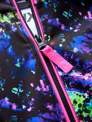 Preto Multi Splat - Jaqueta esportiva com zíper (3-16anos) - Imagem 3 de 4