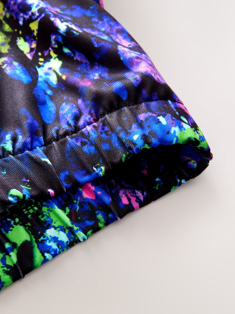 Black Multi Splat Sports Zip Through Jacket (3-16yrs) - Image 4 of 4 Black Multi Splat Sports Zip Through Jacket (3-16yrs) - Image 4 of 4