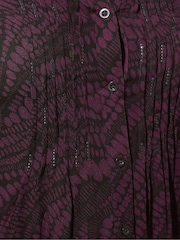 Yours Curve Black Pintuck Blouse - Image 5 of 5