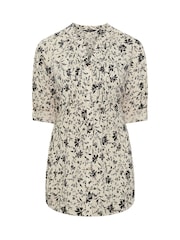 Yours Curve Natural Pintuck Blouse - Image 5 of 5